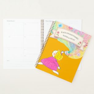 Watercolor Wildflower Floral Spiral Notebook