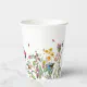 Watercolor Wildflower Insects Floral Spring Garden Paper Cups | Zazzle