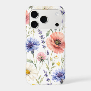 Watercolor Wildflower Meadow Floral iPhone 17 Pro Case