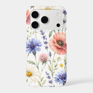 Watercolor Wildflower Meadow Floral iPhone 17 Pro Case