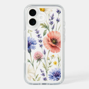 Watercolor Wildflower Meadow Floral iPhone 16 Case