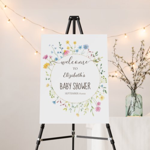 Watercolor Wildflower Meadow Frame Foam Board