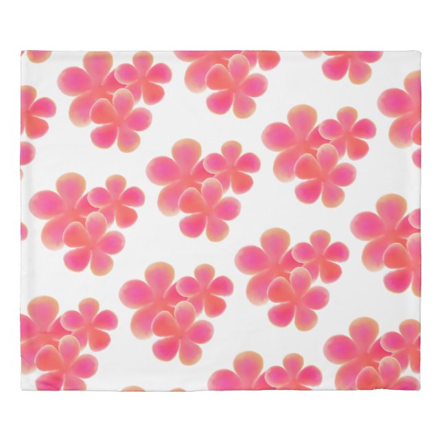 Watercolor Wildflower multicolor cute Botanical Duvet Cover (Front)
