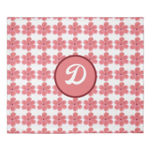 Watercolor Wildflower orange Botanical pattern Duvet Cover