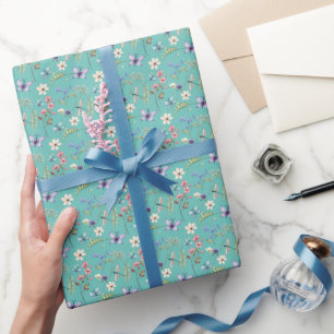 Watercolor Wildflower Pattern Wrapping Paper