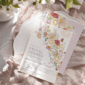 Floral Bridal Shower Invitation Wildflowers Modern