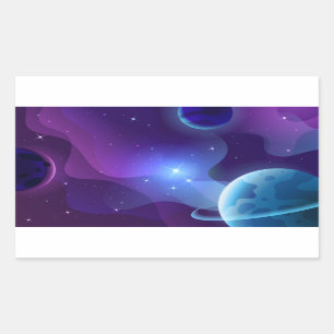 Watercolor Wildflower Rectangular Sticker
