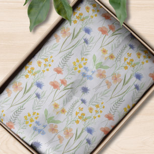 Watercolor Wildflower Tissue Paper