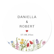 Watercolor Wildflower Wedding Floral