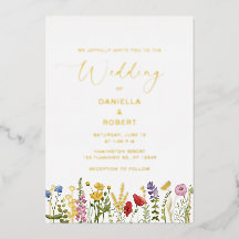 Watercolor Wildflower Wedding Floral