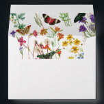 Watercolor Wildflowers Butterflies Floral 5x7 Envelope<br><div class="desc">A beautiful watercolor wedding design featuring wildflowers and butterflies. A colorful arrangement of wild flowers and butterflies in a floral garden. An ideal wedding invitation envelope design for anyone who loves colorful butterflies, watercolor florals, wildflower illustrations and botanical themed art. Matching wedding invitations and other stationery items are also available....</div>