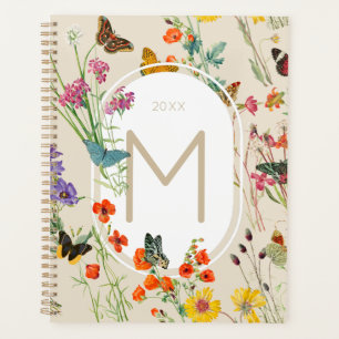 Watercolor Wildflowers & Butterflies Floral Garden Planner
