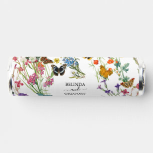 Watercolor Wildflowers Butterflies Floral Wedding Breath Savers® Mints