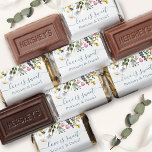 Watercolor Wildflowers Dusty Blue Love Is Sweet Hershey's Miniatures<br><div class="desc">Modern Watercolor Wildflowers Love is Sweet Chocolate Candy Bars includes yellow,  pink,  purple,  dusty blue and white wild flowers,  eucalyptus leaves,  sage green leaves and other botanical greenery. Dusty Blue Script.</div>