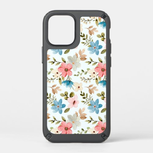 Watercolor Wildflowers Floral Pattern Speck iPhone 12 Mini Case