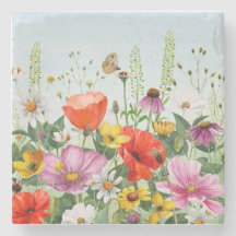 Watercolor wildflowers floral