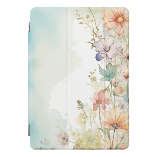 Watercolor Wildflowers  iPad Pro Cover (Front)