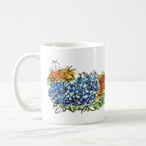 Watercolor Wildflowers Mug