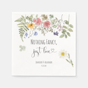 Watercolor Wildflowers  Napkins