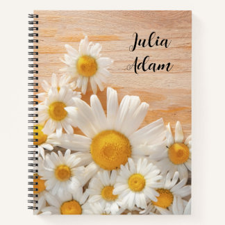 Watercolor Wildflowers personalised name  Notebook