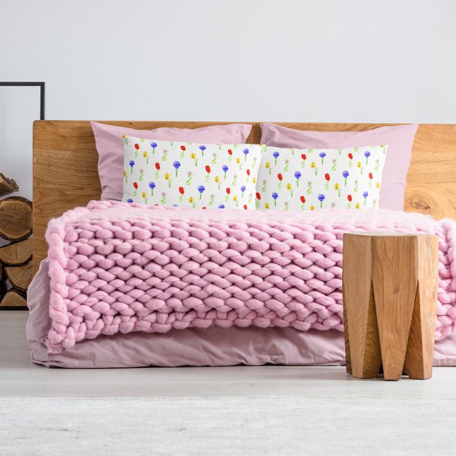 Watercolor Wildflowers Pillow Case (Creator Uploaded)