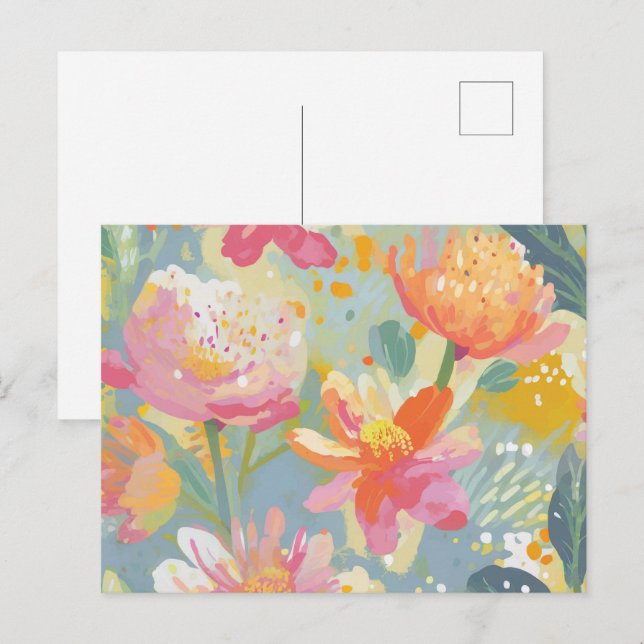 Watercolor Wildflowers Postcard (Front/Back)