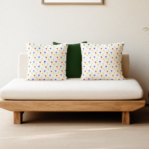 Watercolor Wildflowers Throw Pillow