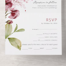 Watercolor Wildflowers Wedding