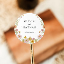 Watercolor Wildflowers Wedding