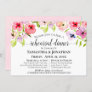Watercolor Wildflowers Wedding Rehearsal & Dinner Invitation