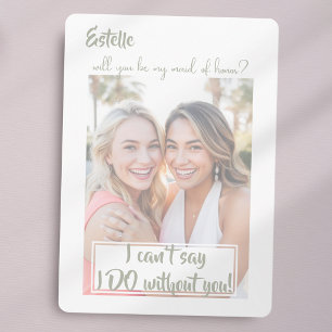 Watercolor Will you be my maid of honor proposal  Announcement