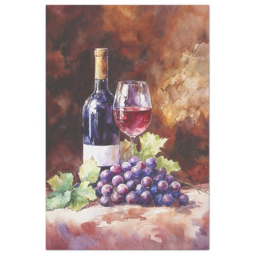 Watercolor Wine Tissue Paper