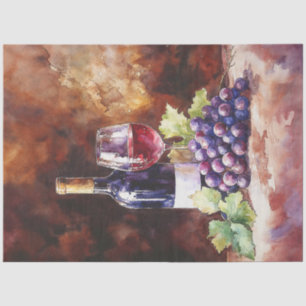 Watercolor Wine Tissue Paper