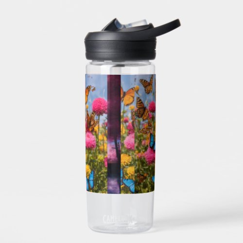 Watercolor Wings Nature_Inspired T_Shirt Designs Water Bottle
