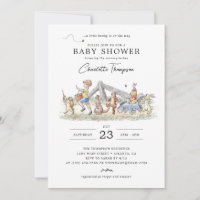 Watercolor Winnie the Pooh & Pals Baby Shower