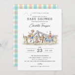 Watercolor Winnie the Pooh &amp; Pals Baby Shower Invitation