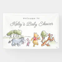 Winnie the pooh baby shower sales banner