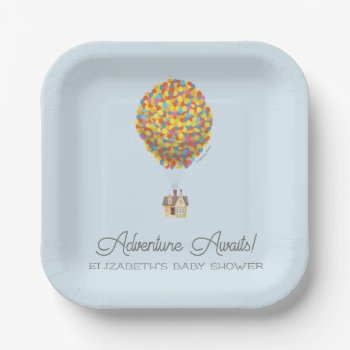 Watercolor Winnie The Pooh Picnic Baby Shower Paper Plates by disneyPixarUp at Zazzle