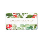 Watercolor Winter Berries and Greenery Label<br><div class="desc">Highlight your favorite family photo on your holiday cards this season!  Whether you celebrate Christmas,  Hanukkah or simply want to send our a New Year greeting to your friends and family,  Blush Paper Co. has the perfect holiday card for you.</div>