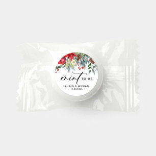 Watercolor Winter Blooms Mint To Be Wedding Life Saver® Mints