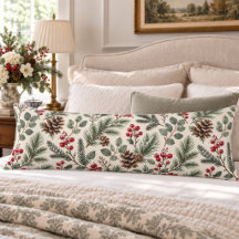 Watercolor Winter Botanical Pine and Berries