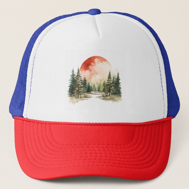 Watercolor Winter Landscapes Vol.6 Cap Design (Front)