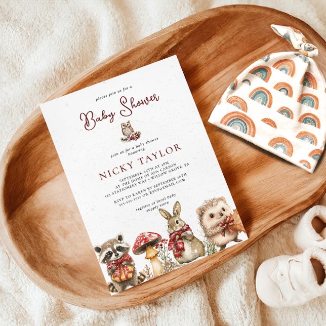 Watercolor Winter Meadow Baby Shower Invitation (Creator Uploaded)