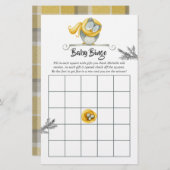 Watercolor Winter Owl Christmas Baby Shower Bingo (Front/Back)