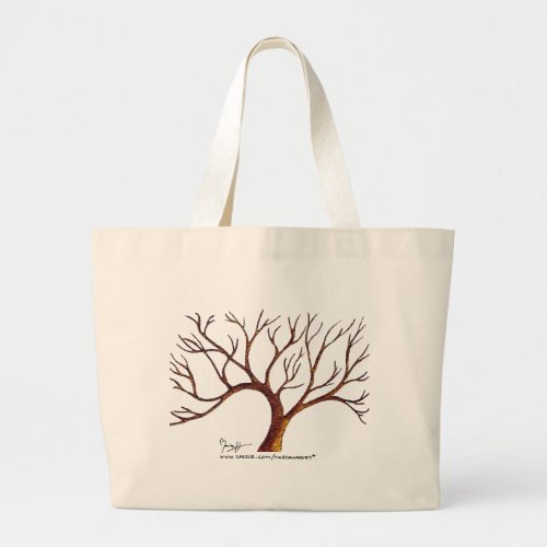 Watercolor Winter Tree Bag