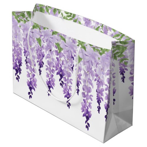 Watercolor Wisteria Large Gift Bag