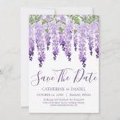 Watercolor Wisteria Save The Date (Front)