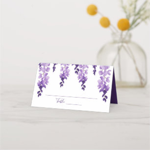 Watercolor Wisteria Wedding Place Card