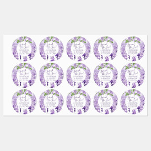 Watercolor Wisteria Wedding Spread The Love Script Labels