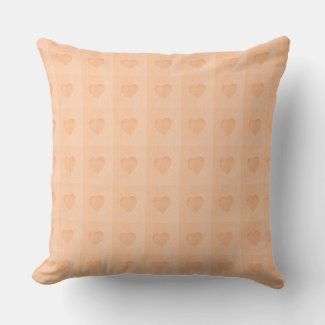 Watercolor with heart throw pillow